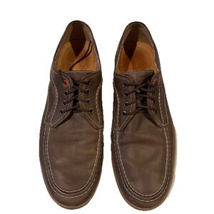 Hush Puppies‎ Brown Leather comfort Walking Lace Up Casual Shoe, Mens Size 11.5